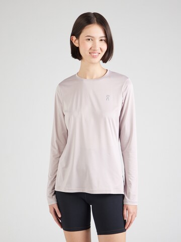 On Performance Shirt 'Core' in Purple: front