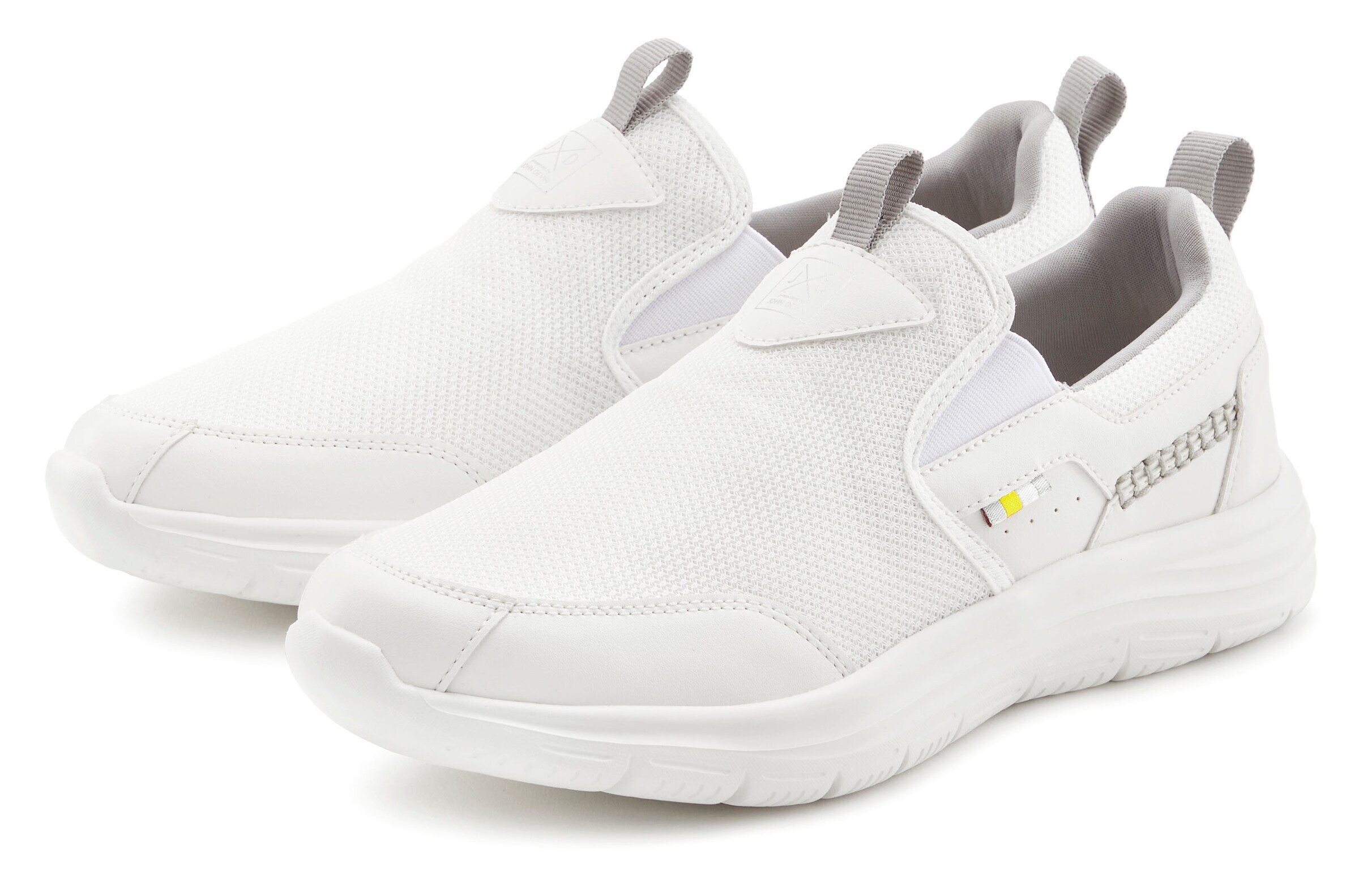 JOHN DEVIN Slip-Ons in White