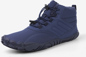 DOTALES Schnürstiefel 'DOTALES - TrekStep Barfußschuhe' in Blau: Vorderseite