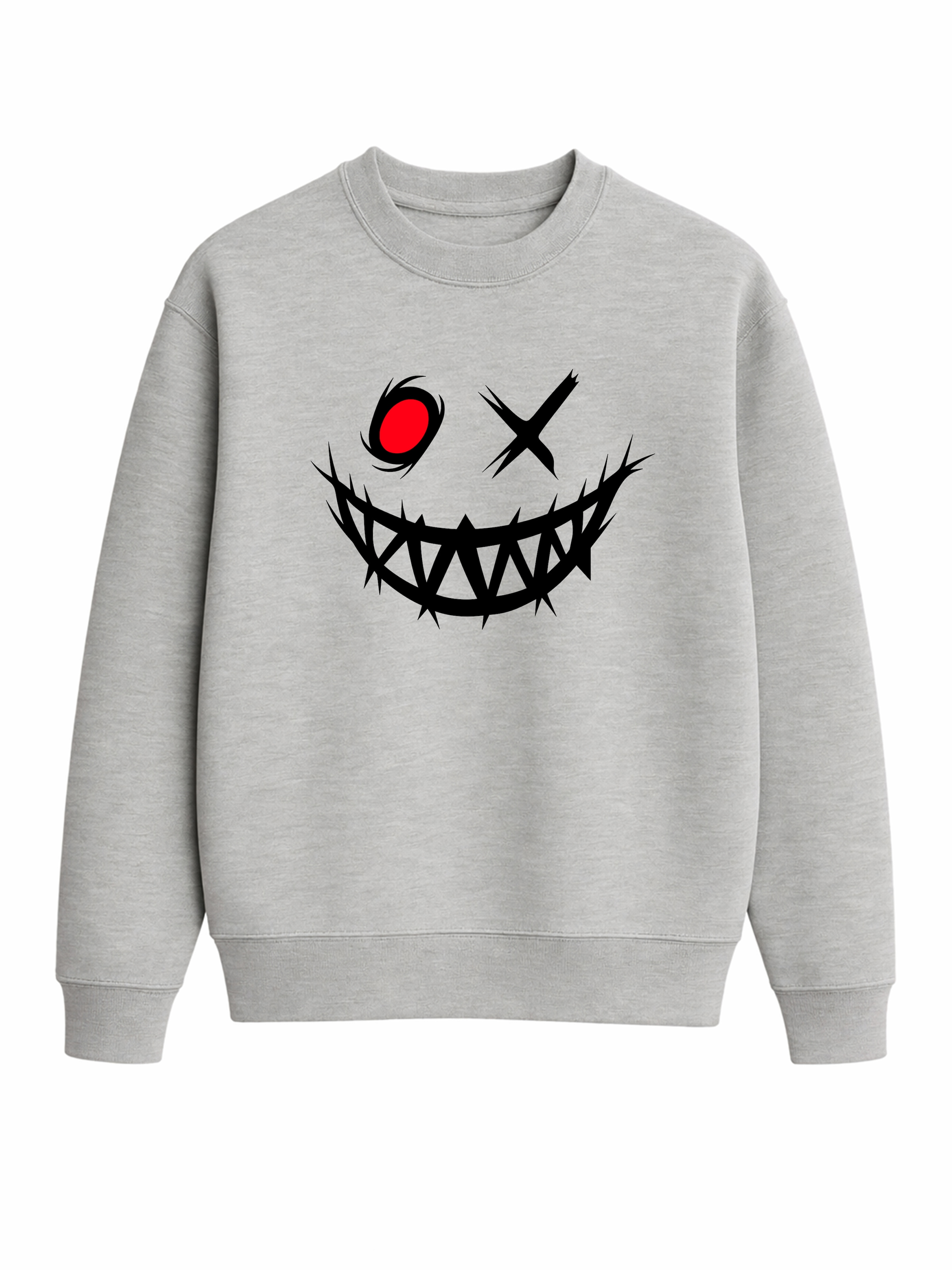 Banco Sweater 'Scary_Face' in Grey: front