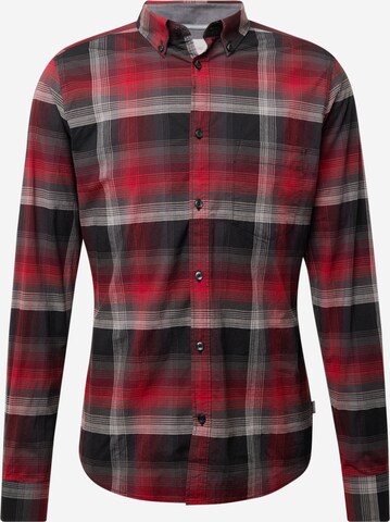 s.Oliver Slim fit Button Up Shirt in Red: front