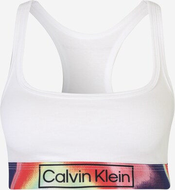 Bustier Soutien-gorge Calvin Klein Underwear en blanc : devant