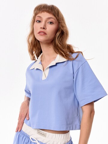 T-shirt 'GOIA' mandragora en bleu