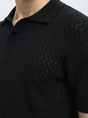 SELECTED HOMME Sweter 'SLHLino' w kolorze czarny