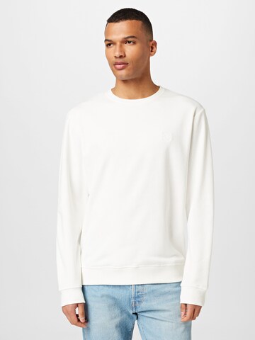 INDICODE JEANS Sweatshirt 'Holt' i vit: framsida