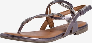 TAMARIS T-bar sandals in Grey: front