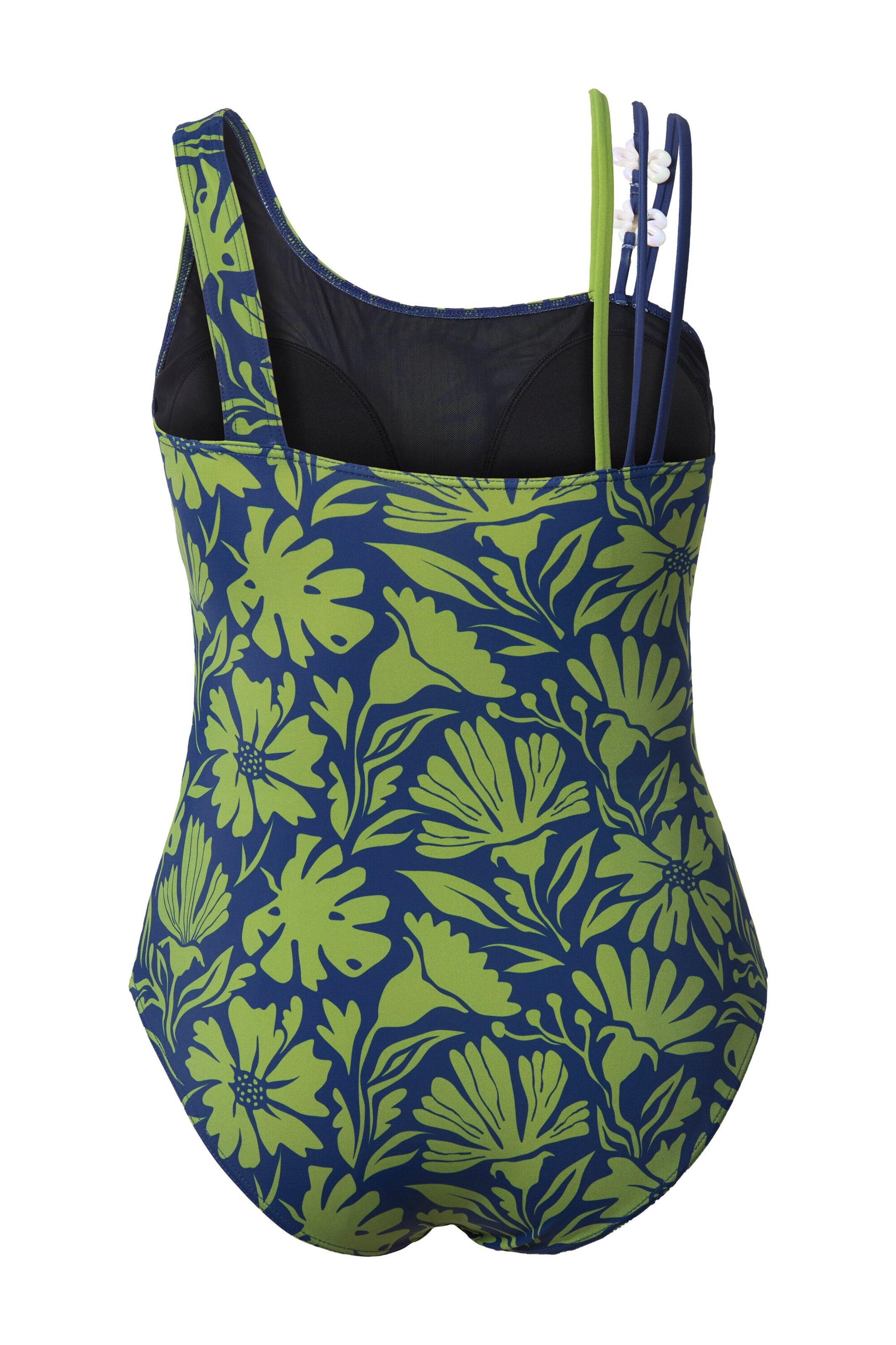 Ulla Popken Minimizer Badpak in Blauw