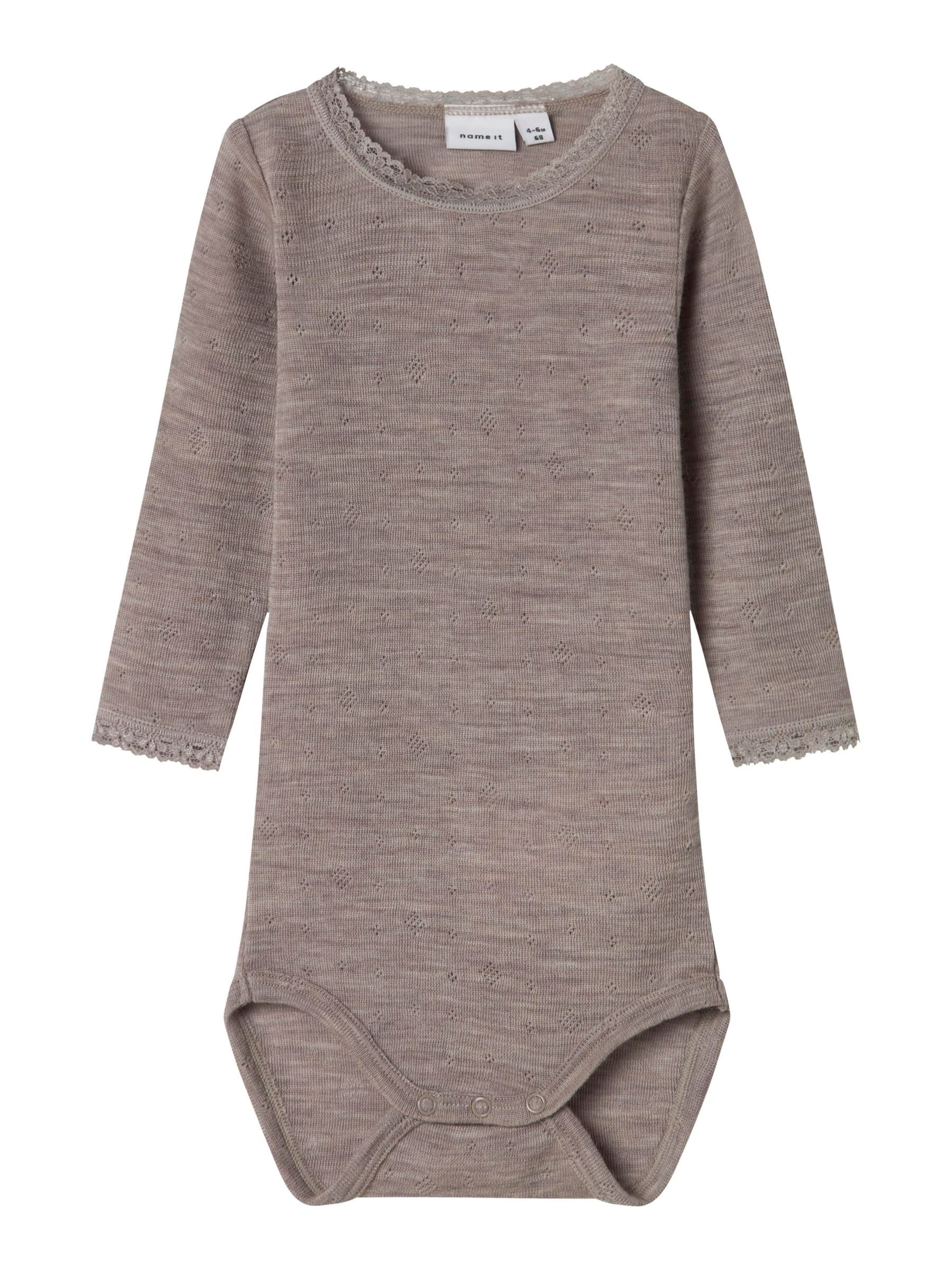 NAME IT Sparkdräkt/body 'NBFWang' i beige: framsida