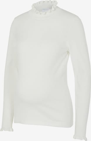 Pieces Maternity Sweater 'Melira' in White: front