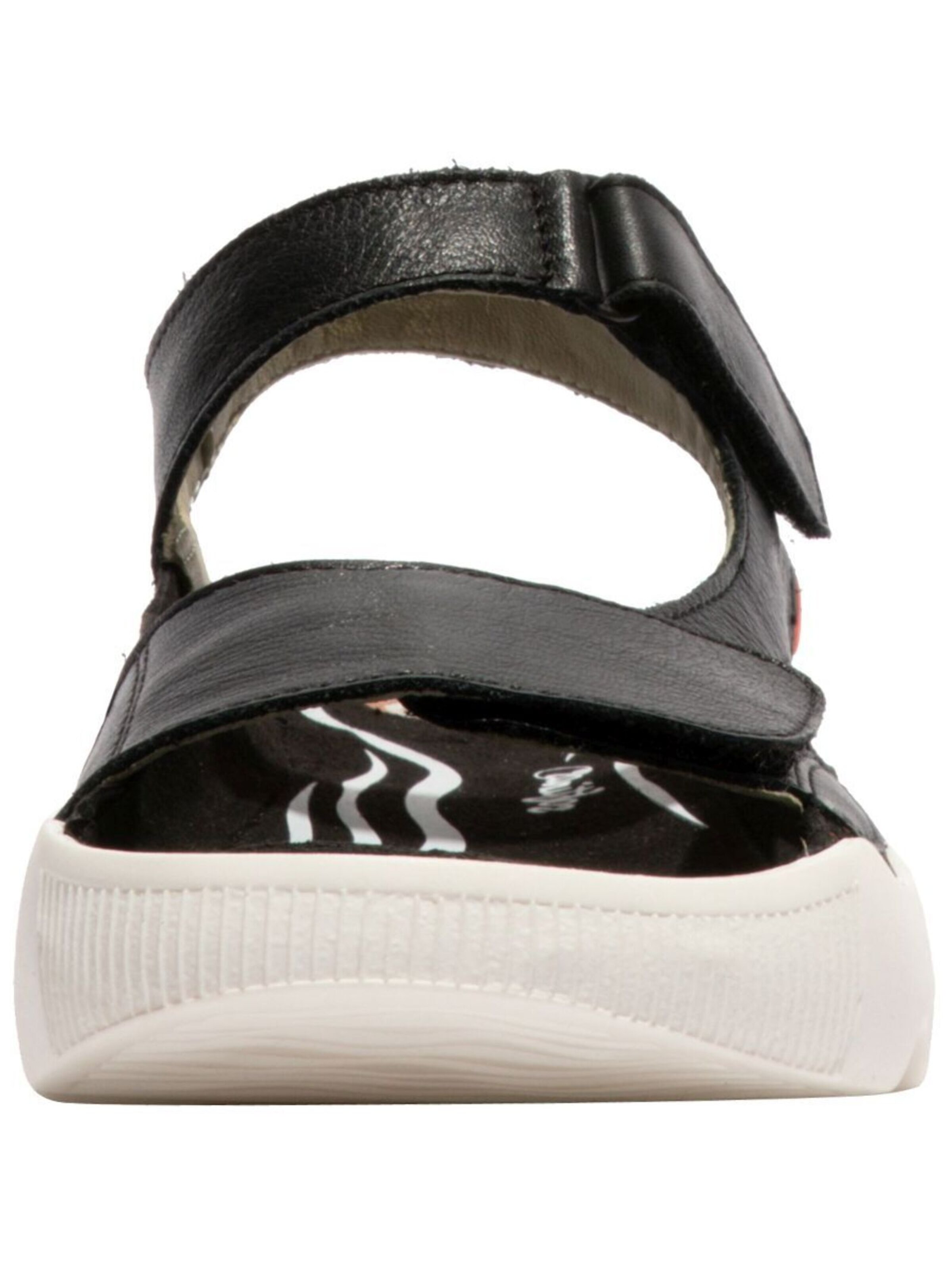 Softinos Sandalen met riem in Zwart