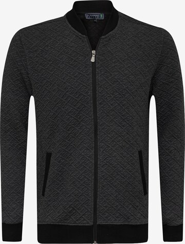 Sir Raymond Tailor Zip-Up Hoodie 'Napoli' in Grey: front