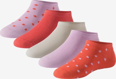 SCHIESSER Socken in pastelllila / rot, Produktansicht