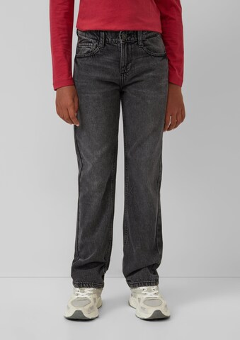s.Oliver Regular Jeans in Zwart: voorkant