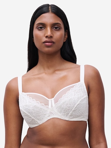Chantelle BH 'Floral Touch' in Wit: voorkant