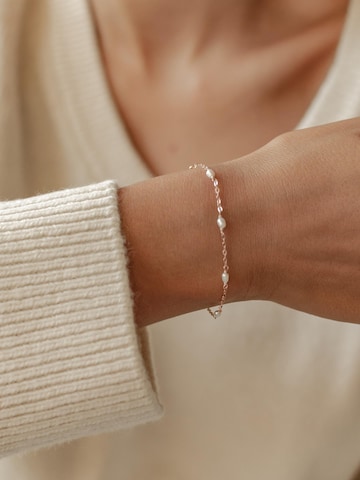 Hey Happiness Sieraden set 'Baroque Pearl Necklace & Pearl Bracelet Set' in Goud