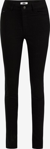 WE Fashion Skinny Jeans in Zwart: voorkant