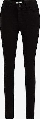 WE Fashion Skinny Jeans i svart: forside