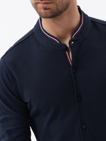 Coupe regular Chemise Ombre en bleu