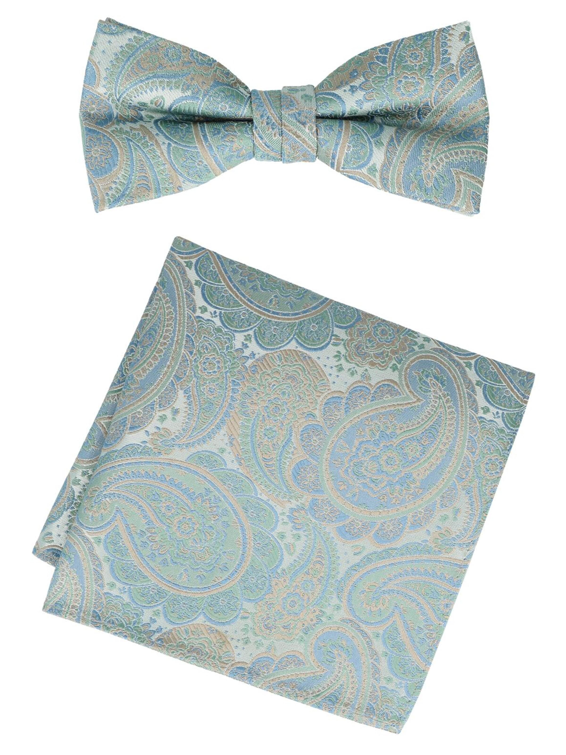 WILLEN Bow Tie 'Set Paisley' in Green: front