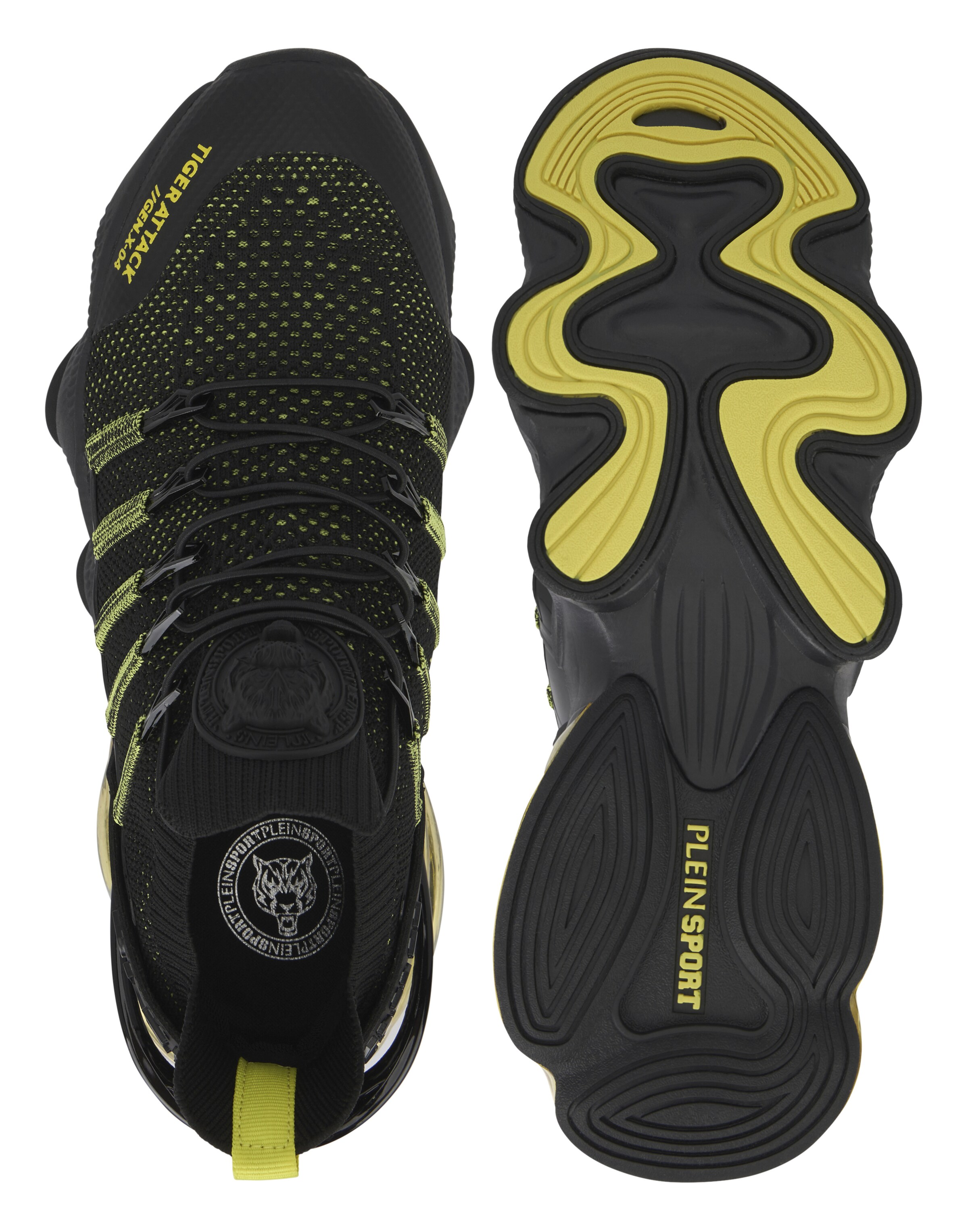 Plein Sport Sneakers laag 'Tiger' in Zwart