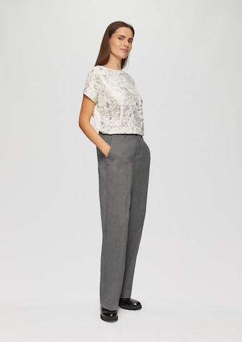 s.Oliver Wide leg Pantalon in Grijs: voorkant