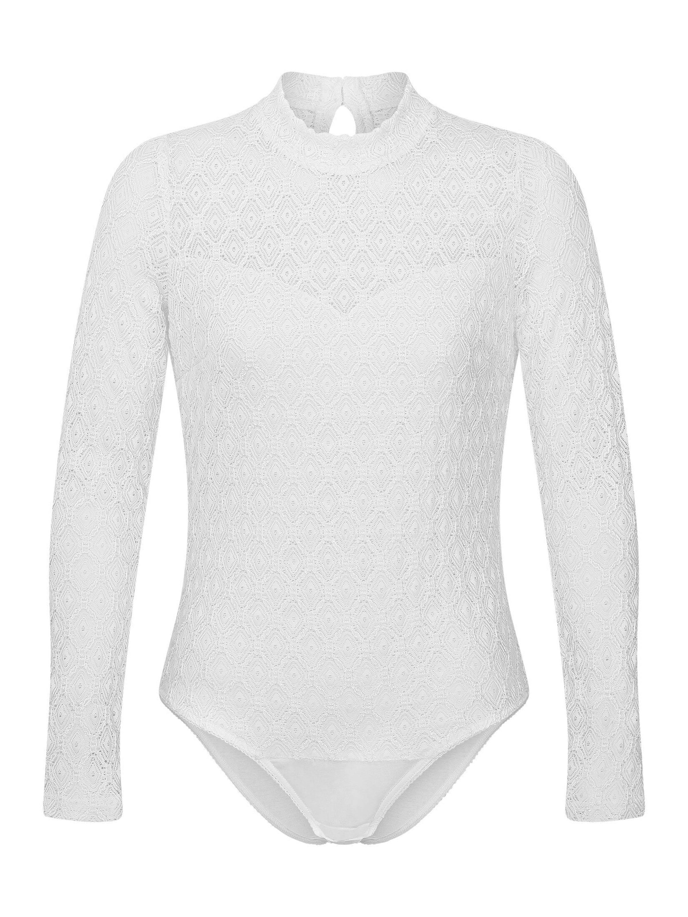 WALDORFF Traditional Blouse 'Flora' in White: front