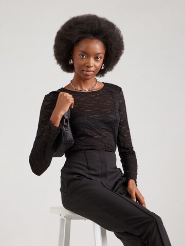 YAS Shirt 'YASCARA' in Black: front