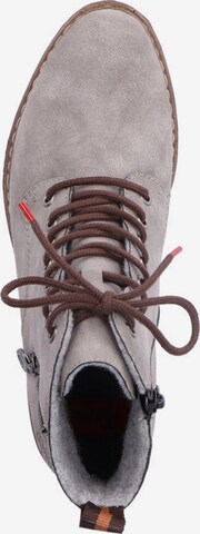 Rieker Lace-Up Ankle Boots in Grey