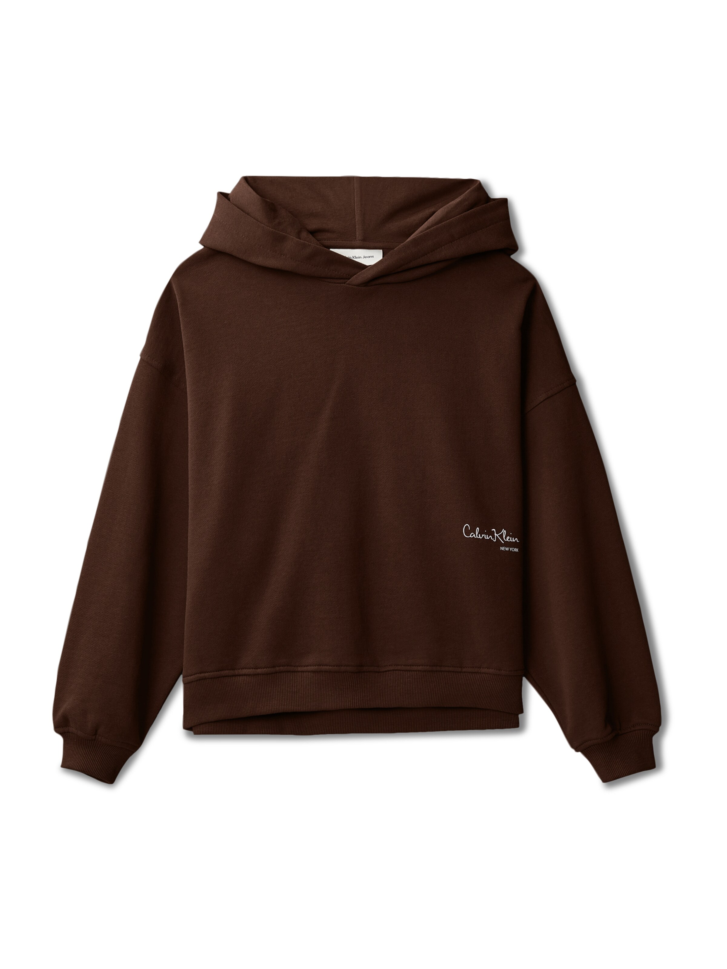 Calvin Klein Jeans Mikina – hnědá: přední strana