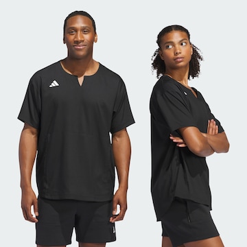 ADIDAS PERFORMANCE Performance shirt 'Adizero Dugout Cage' in Black: front