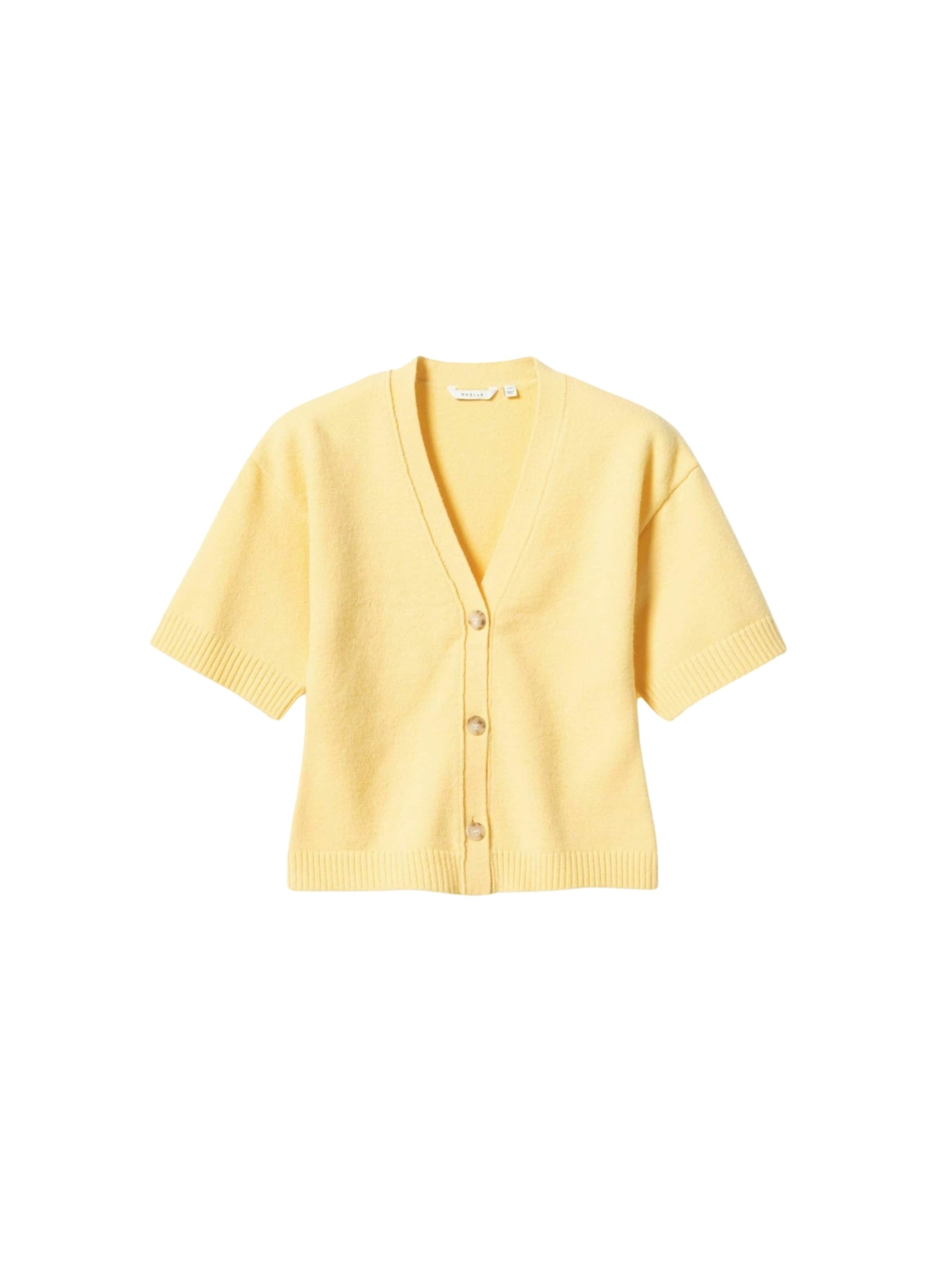 Noella Neulepaita ' N-Lenyx SS Knit ' värissä vaaleankeltainen, Tuotenäkymä