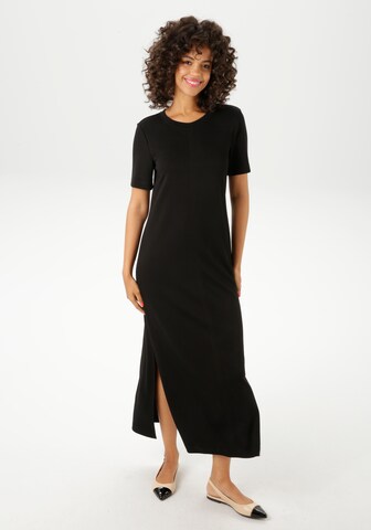 Aniston CASUAL Kleid in Schwarz: Vorderseite