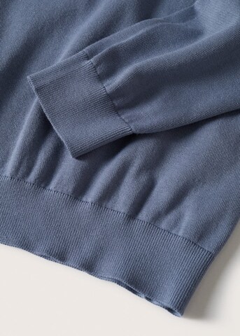 MANGO MAN Sweater 'Ten' in Blue