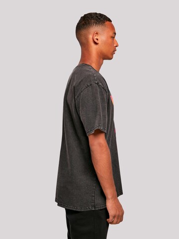 T-Shirt 'California Palmen Retro' F4NT4STIC en noir