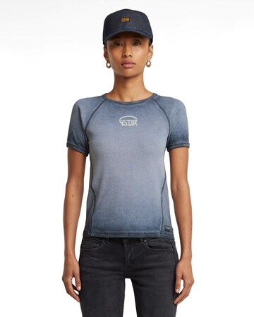 G-STAR Shirt 'Army' in Blauw: voorkant
