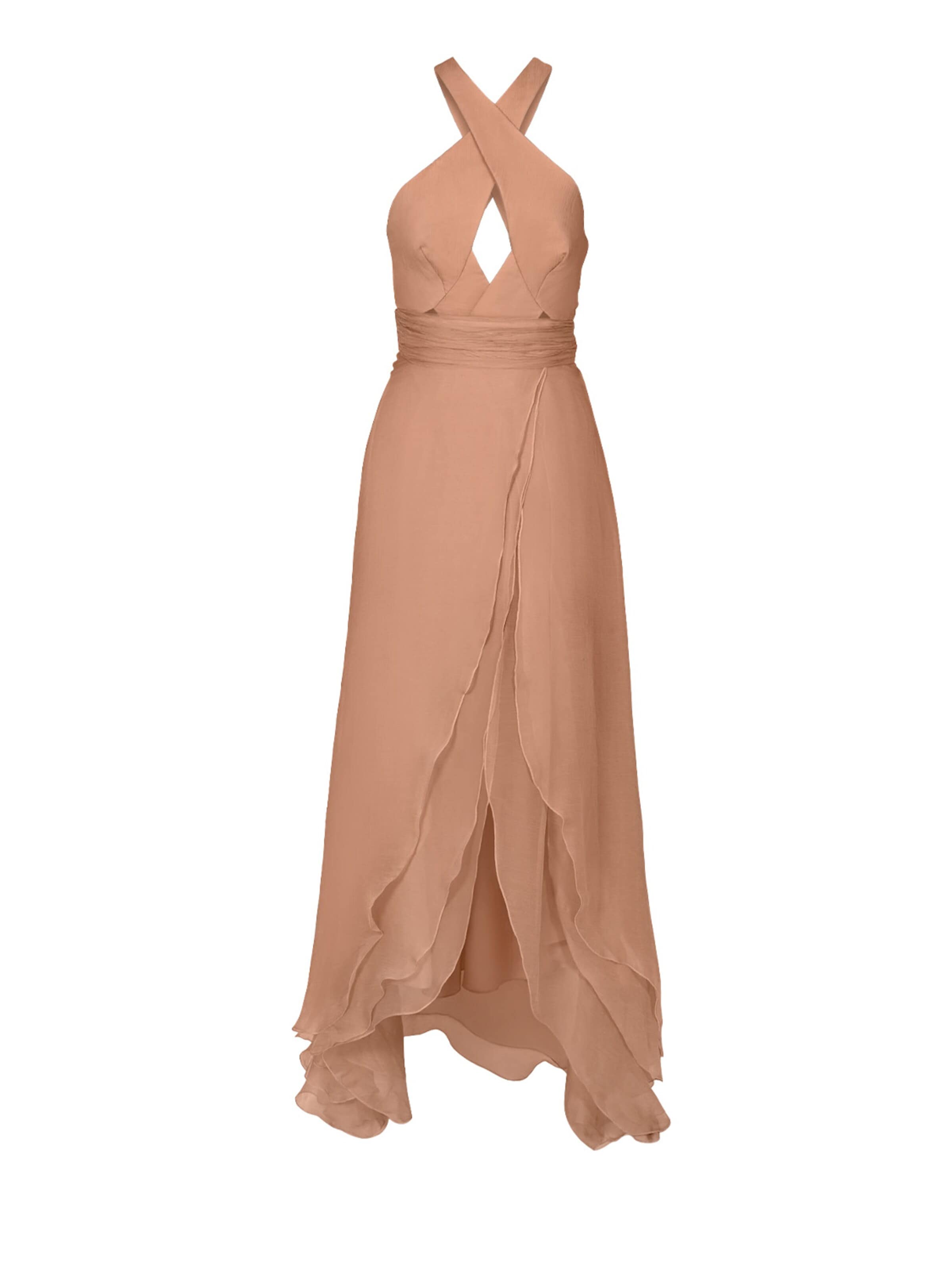 Abito 'Tiara' di Anse Victorin in beige: frontale