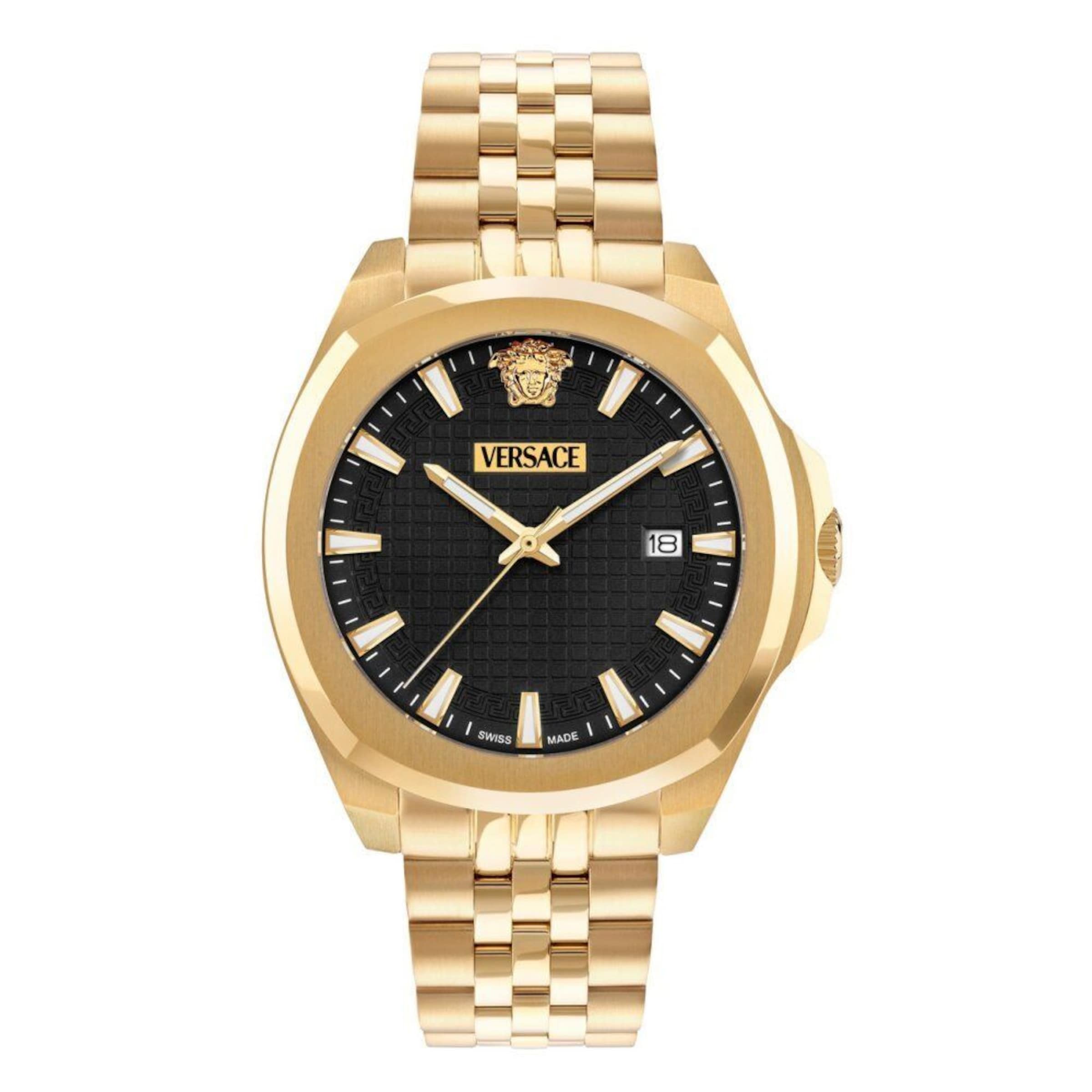 VERSACE Uhr in Gold: Vorderseite