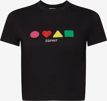 T-shirt ESPRIT en noir : devant