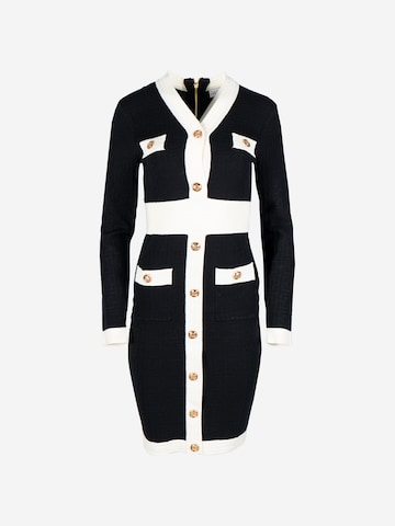 Passioni Kleid in Schwarz: Vorderseite