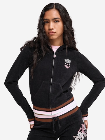 ROXY Knit Cardigan 'Roxy X Juicy Couture' in Grey: front