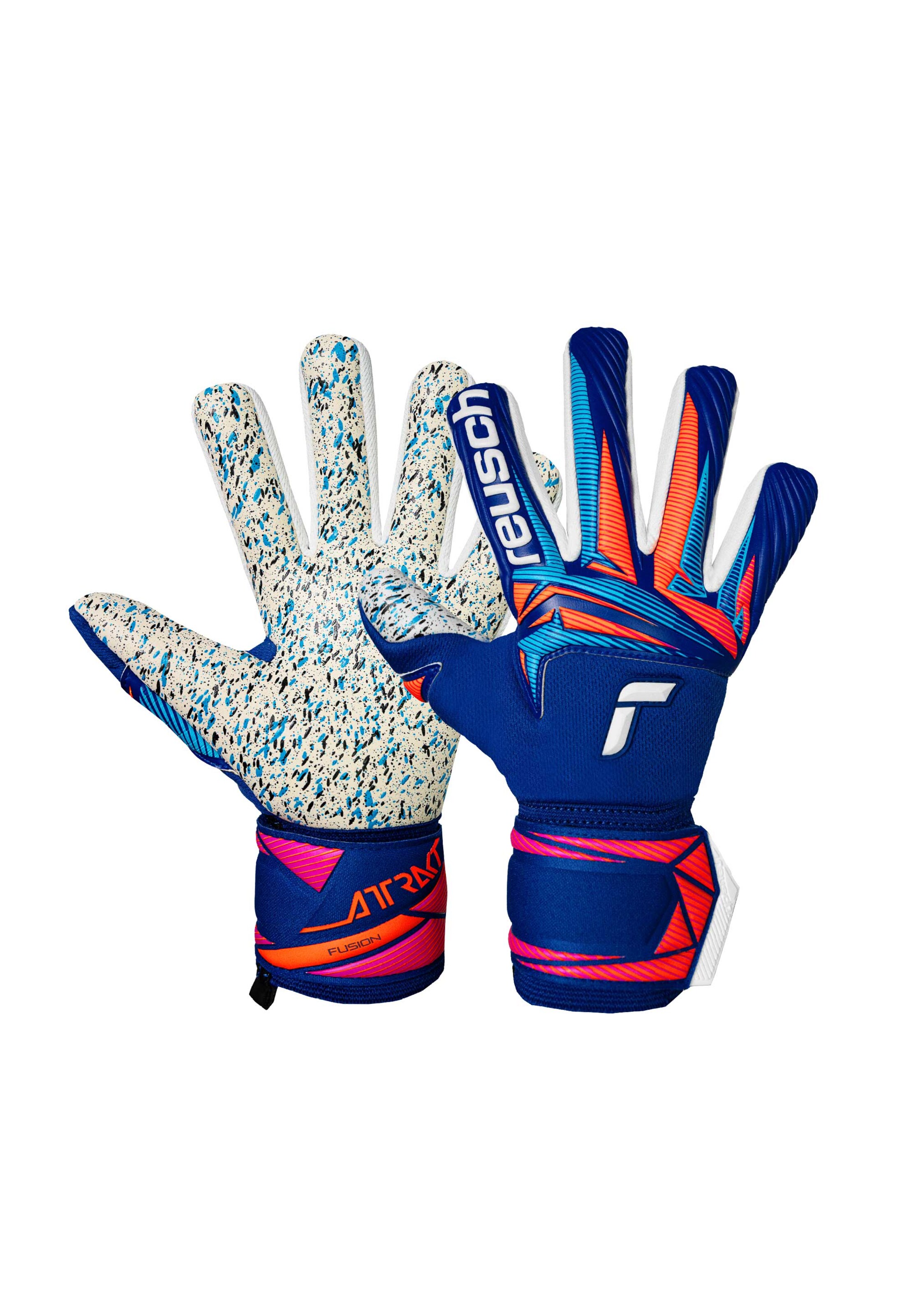 REUSCH Sports gloves 'Attrakt Fusion NC' in Blue, Item view