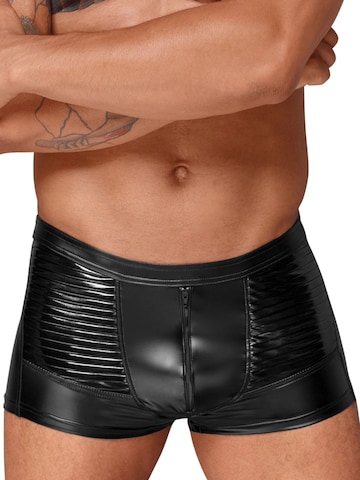 Noir Handmade Boxershorts 'Wetlook-Shorts H054'‌‌‌‌‌‌‌‌‌ in Schwarz: Vorderseite