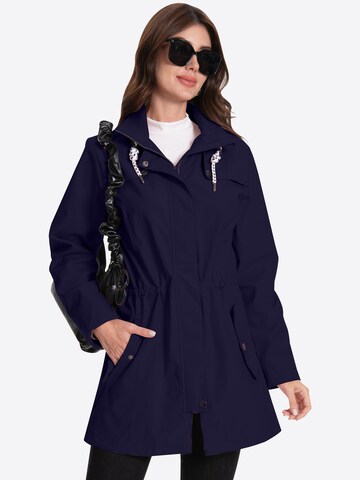 ATLASLAVA Outdoormantel 'ATLASLAVA Damen Regenjacke Lang'‌‌‌‌ in Blau