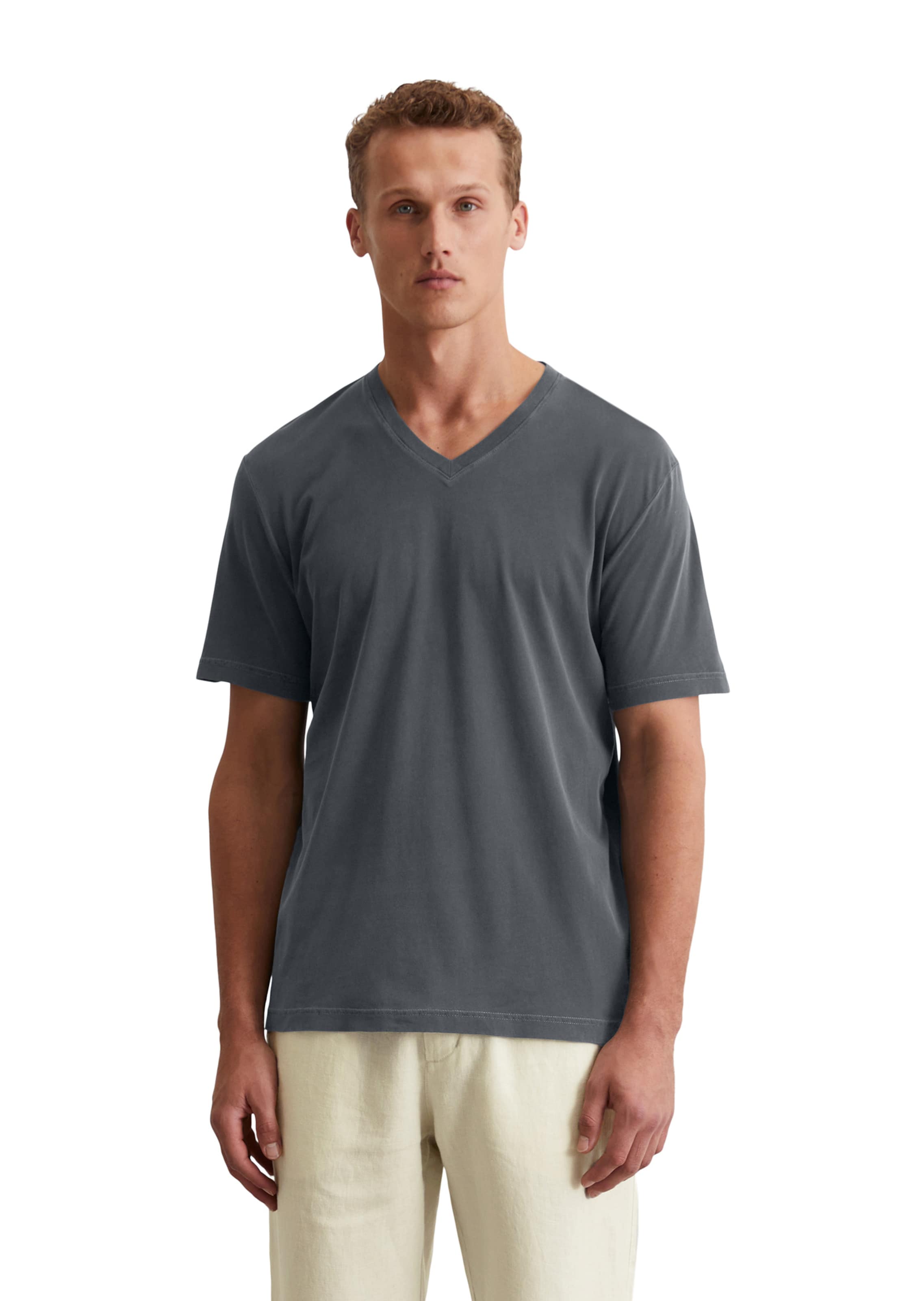 Marc O'Polo Shirt in Grey: front
