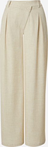 florence by mills exclusive for ABOUT YOU - Pantalón plisado 'Foliage' en beige: frente