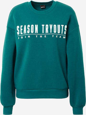 Gina Tricot Sweatshirt 'Riley' in Groen: voorkant