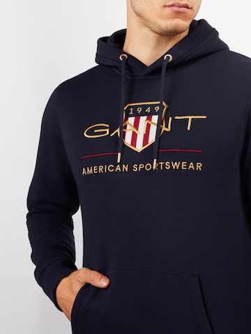 GANT Regular Fit Sweatshirt i blå