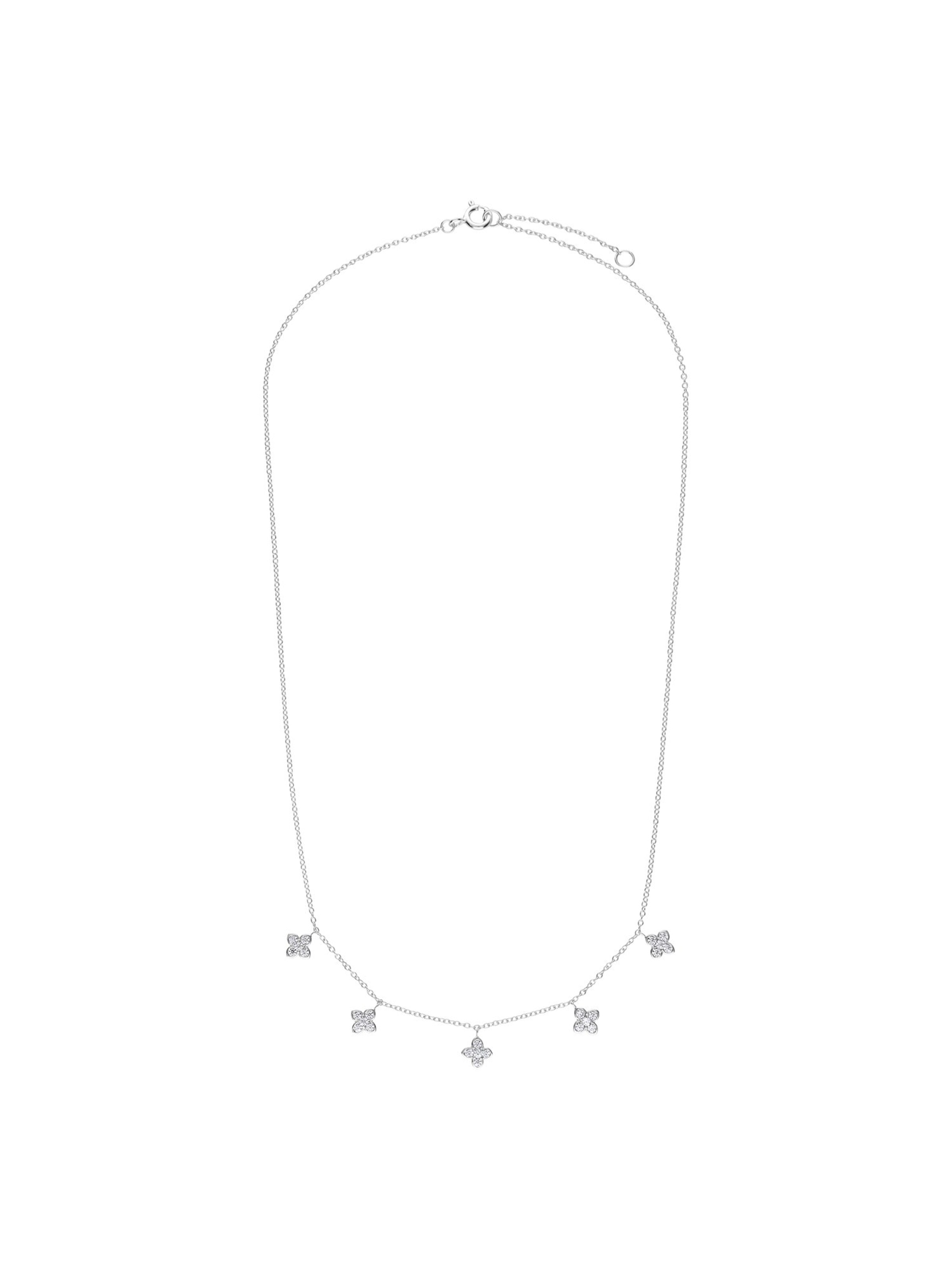 Lucardi Necklace 'Klassisch' in Silver: front