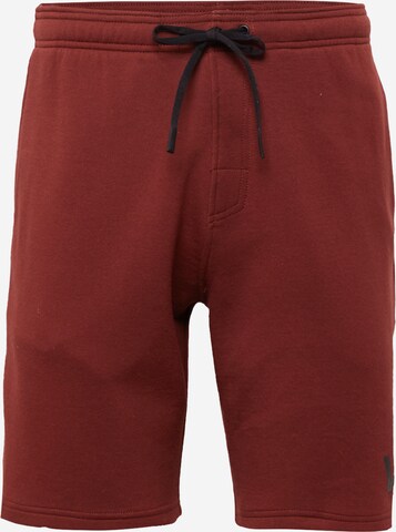 Pantaloni sport de la RVCA pe roșu: față