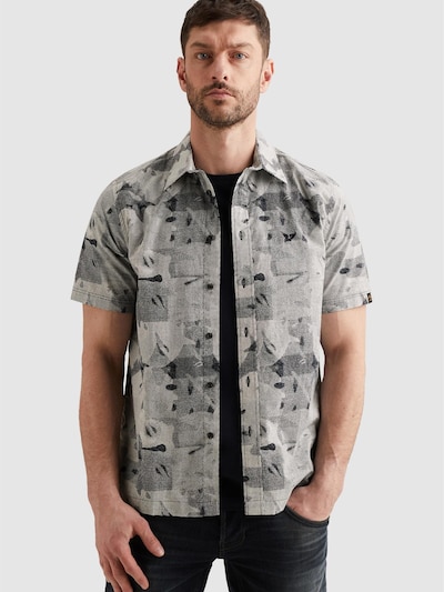 PME Legend Button Up Shirt 'Shirt with short sleeves and allover print' in S in Dark blue, Item view